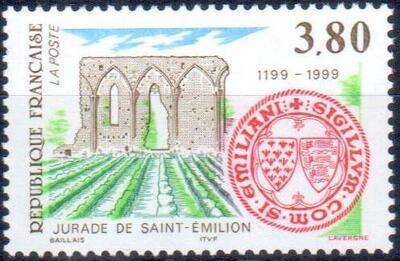 VAR3251a, Philatélie 50, Timbre de France N° 3251a avec variété couleur vert très décalé