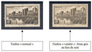 VAR501a-2  - Philatelie - timbre de France variété