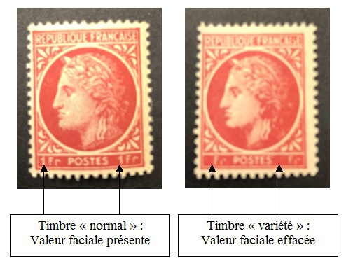 VAR676-2 - Philatelie - timbre de France avec variété - timbre de collection