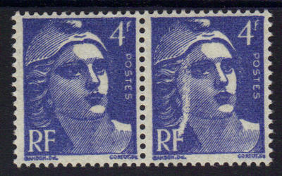VAR717 - Philatelie - timbre de France avec variété