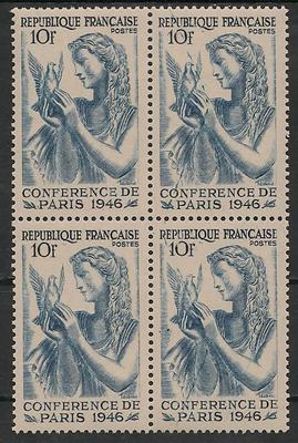 VAR762bloc4 - Philatélie - Timbre de france n° Yvert et Tellier 762 paire variété - Timbres de france variétés