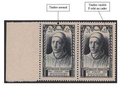 VAR766d - Philatélie - Timbre de france n° Yvert et Tellier 766d variété - Timbres de france variétés