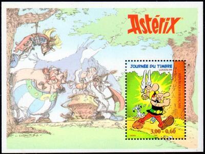 VARBF22, Philatélie 50, Bloc de France Astérix N°22, Réentry à la faciale