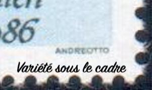 VARRF2428c, Philatélie 50, Timbre de TAAF Variété, Mesures d'Axes de méridien