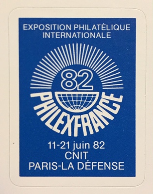 VEPIF-23-BLEU- Philatélie - vignette Exposition - Timbres de France