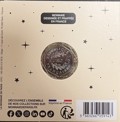 vierge2026, Philatélie 50, Pièce 5€ Collection Astro 2025, Monnaie de Paris