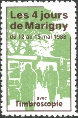 VIGNETTEMARIGNY1988 - Philatelie 50 - Vignette Carré Marigny 1988