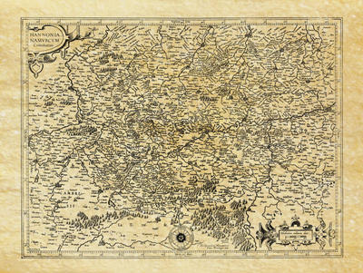 Wallonie - Philatélie - Reproduction de cartes géographiques anciennes