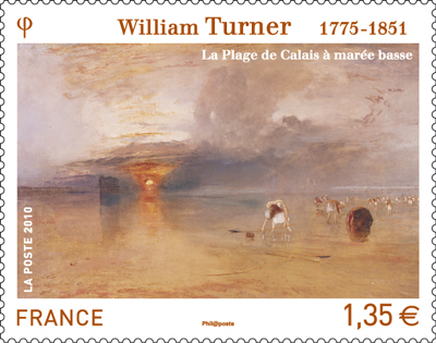 William TURNER - Philatélie 50 - timbre de France adhésif
