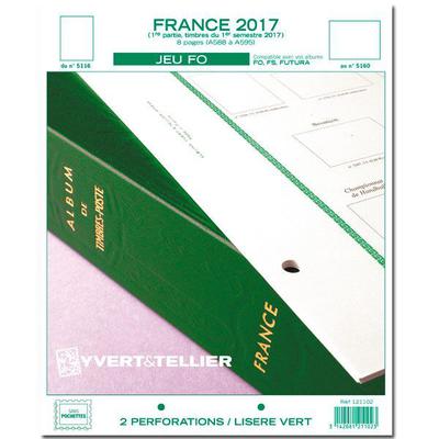 YT121102 - Philatelie - pages pré-imprimées Yvert et Tellier - timbres de France - mise à jour 2017