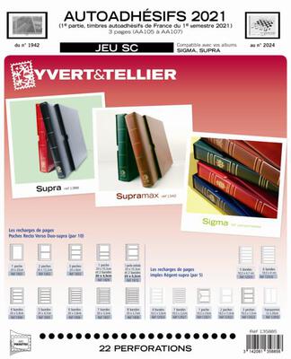 YT135885 - Philatelie - jeux complémentaires Yvert et Tellier 2021 - pages préimprimées