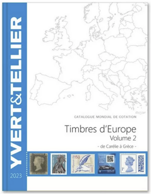YT137509 - Philatelie 50 - catalogue de timbre d´Europe volume 2 - 2023, de Carélie à Grèce