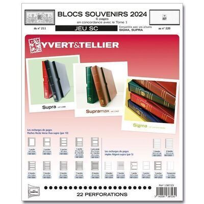 YT138723 - Philatelie 50 - jeu BLOCS SOUVENIRS SC 2024 - jeux yvert et tellier