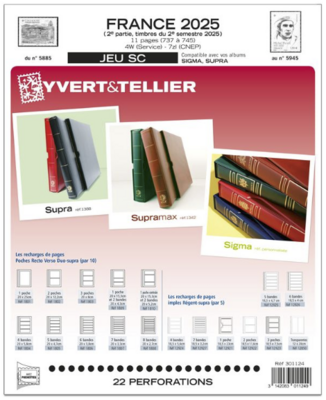 YT301124 - Philatelie 50 - jeu FRANCE SC 2ème SEMESTRE 2025 - Jeux YVERT & TELLIER