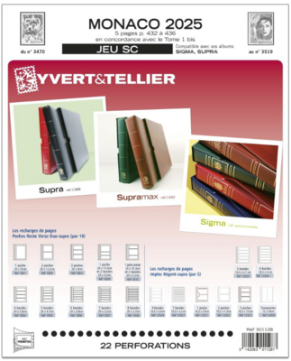 YT301128 - Philatelie 50 - jeu MONACO 2025 - Jeux YVERT &amp; TELLIER
