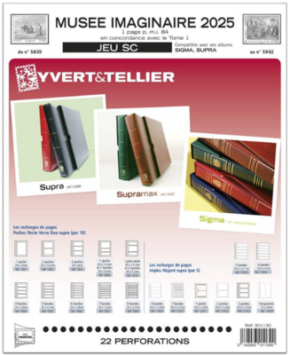 YT301130 - Philatelie 50 - jeu  SC MUSEE IMAGINAIRE 2025 - Jeux YVERT &amp; TELLIER