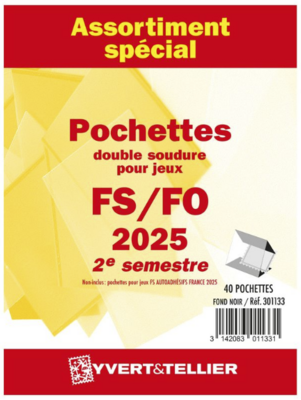 YT301133 - Philatelie 50 - Assortiment FS/FO 2ème semestre 2025 - Jeux YVERT &amp; TELLIER