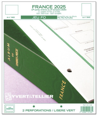 YT301136 - Philatelie 50 - jeu FO FRANCE 2E SEMESTRE 2025 - Jeux YVERT &amp; TELLIER