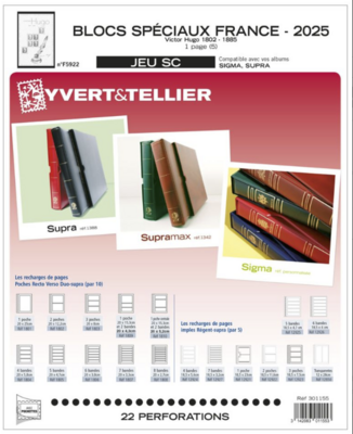 YT301155 - Philatelie 50 - jeu FRANCE BLOCS SPECIAUX SC 2ème SEMESTRE 2025 - Jeux YVERT & TELLIER