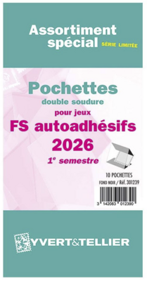 YT301239 - Philatelie 50 - Assortiment FS 1er semestre 2026 adhésifs - Jeux YVERT &amp; TELLIER