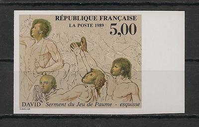 YT 2591 - Philatélie - Timbres de France - Timbre de collection Yvert et Tellier non dentelé - Jeu de paumes