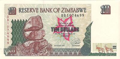 Zimbabwe - Philatélie - Billets de banque de collection